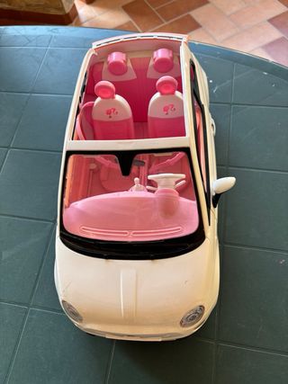 Macchina Barbie Fiat 500 rosa