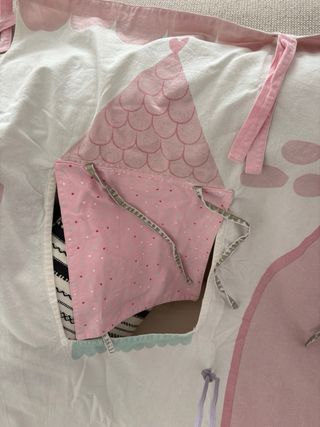 Castillo infantil - Cortina cama