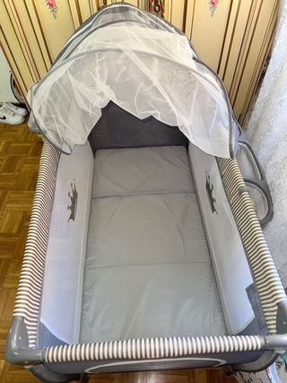 Cuna bebé KIDIZ gris - Poco uso