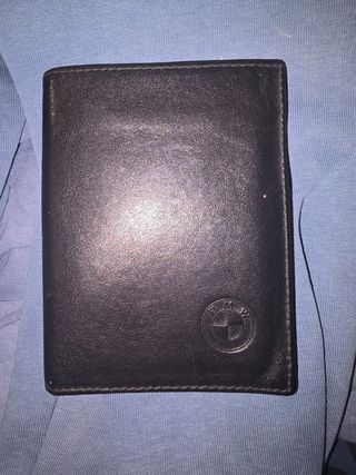 Cartera BMW Piel Negra