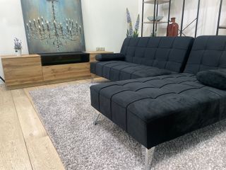 Sofá cama chaise longue + mesa de tv