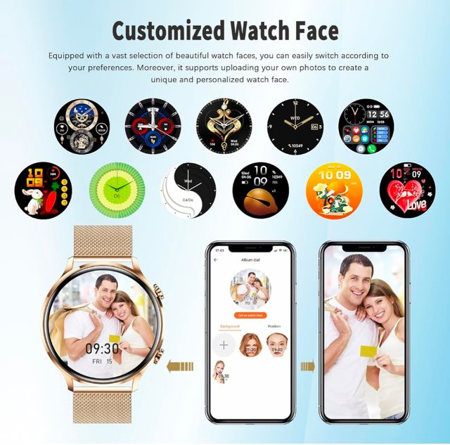 Smartwatch Mujer Reloj Inteligente Rosa llamadas
