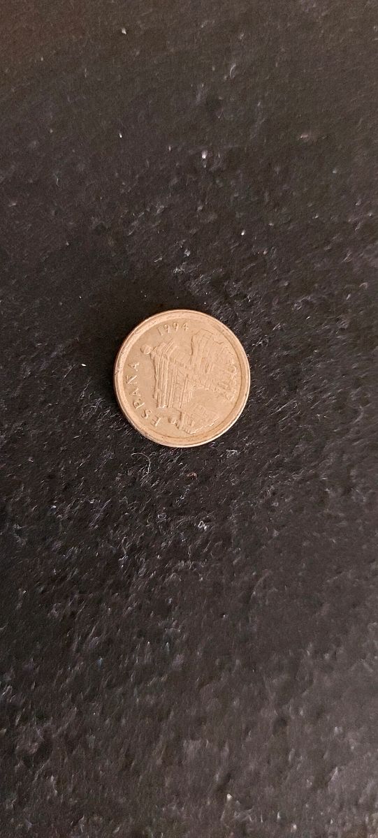 2 Monedas 5 Peseta España antiguas Aragon 1994