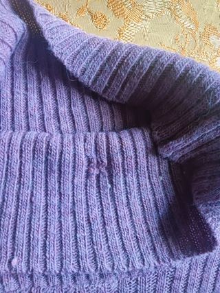 Maglione lungo vintage viola