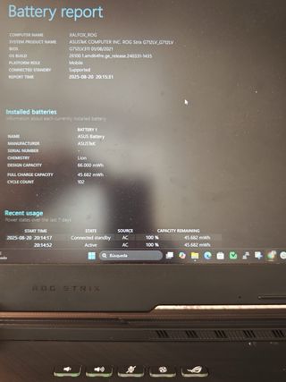 Portátil Asus ROG Strix G17