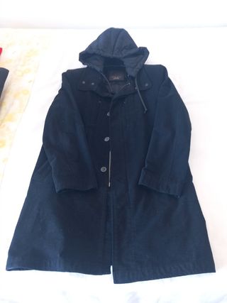 Abrigo Zara negro - Talla XL