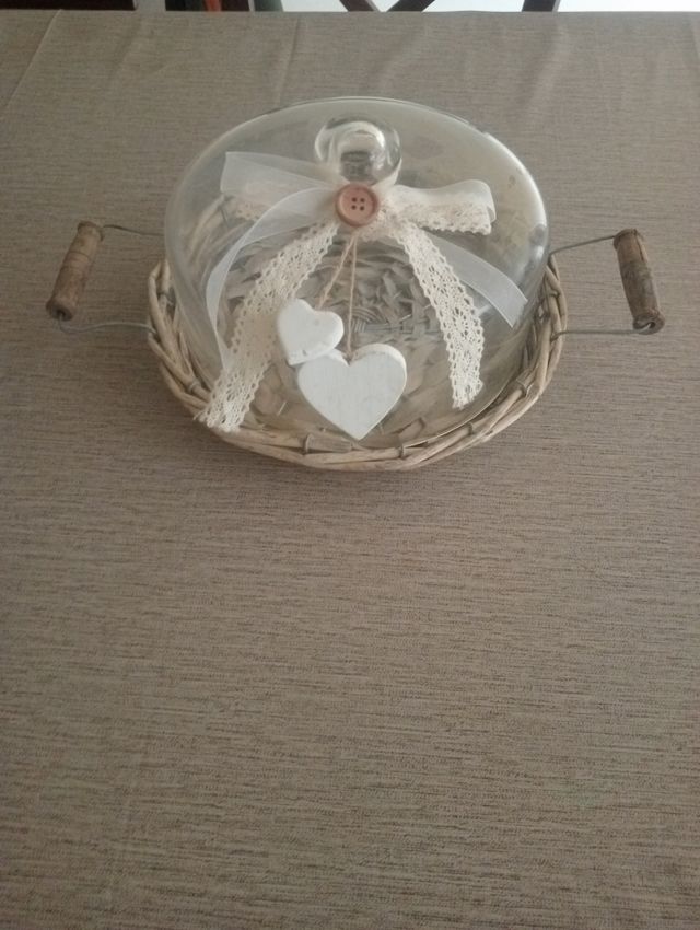 Bellissimo portaoggetti in vetro