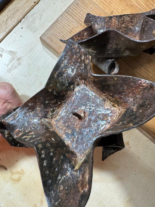 2 Candilejas metal antiguas