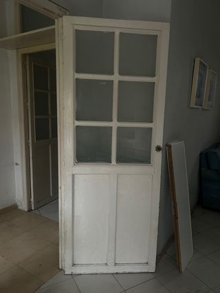 3 Puertas madera cristal por 20€