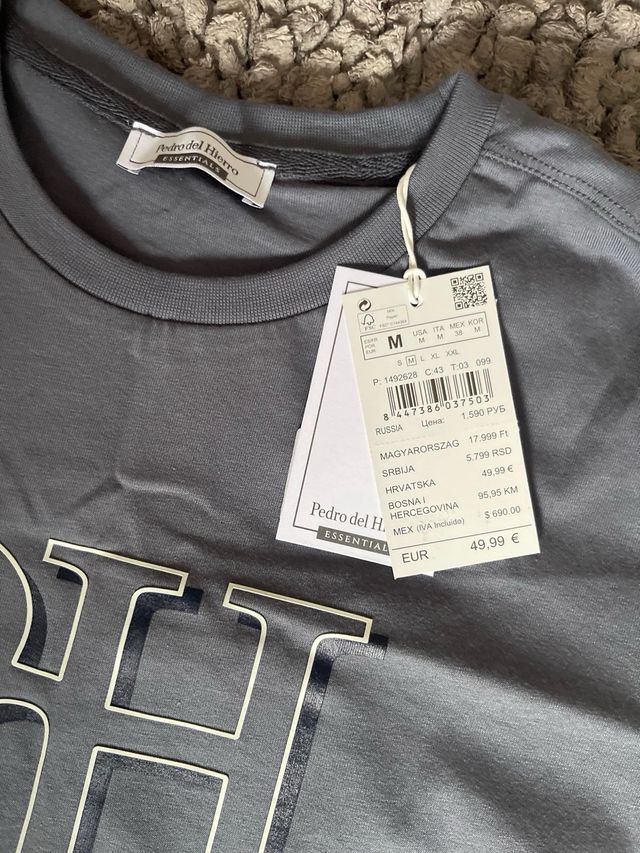 Nueva Camiseta Pedro del Hierro talla-M
