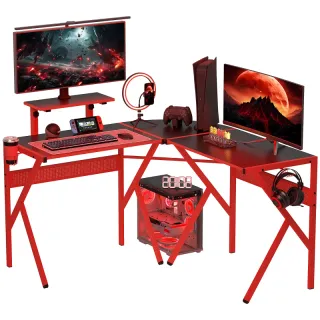 Scrivania Gaming Angolare per Ufficio o Camera, Sc