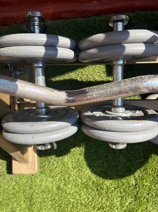 Mancuernas 2x22kg - Pesas de Hierro