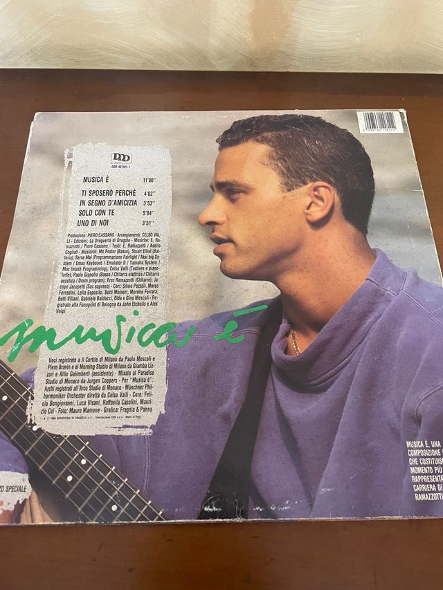 Vinile Eros Ramazzotti Musica è