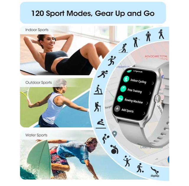 Smartwatch reloj inteligente Mujer Rosa oro Llamad