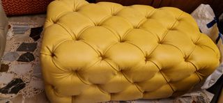 Pouf in alcantara Nuovo residuo di Magazzino