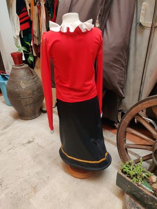 Costume Olivia Popeye: rosso e nero
