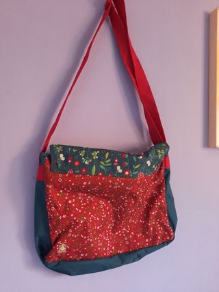 Mochila bandolera infantil flores NUEVA