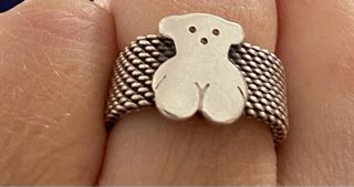 Anillo Tous oso plata talla 16