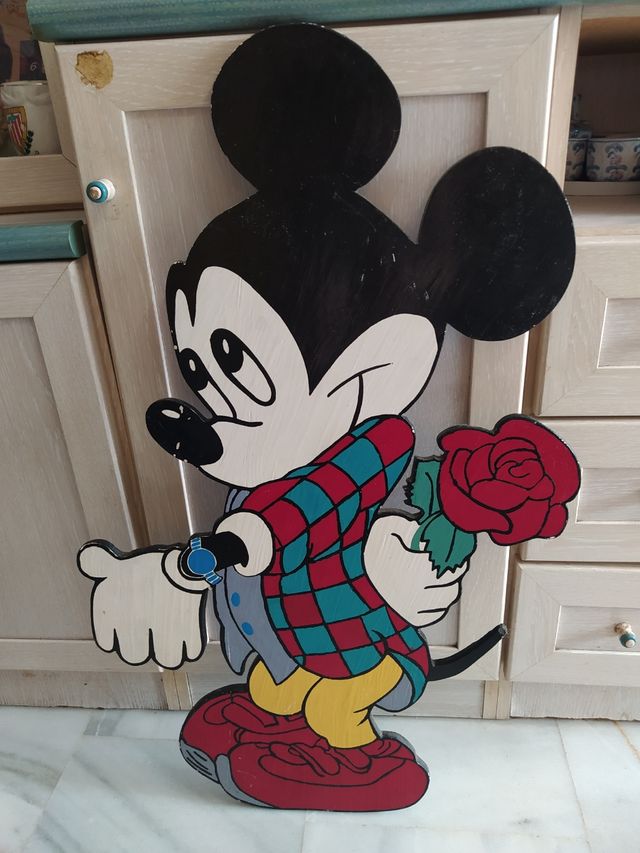 Figura Mickey Mouse madera