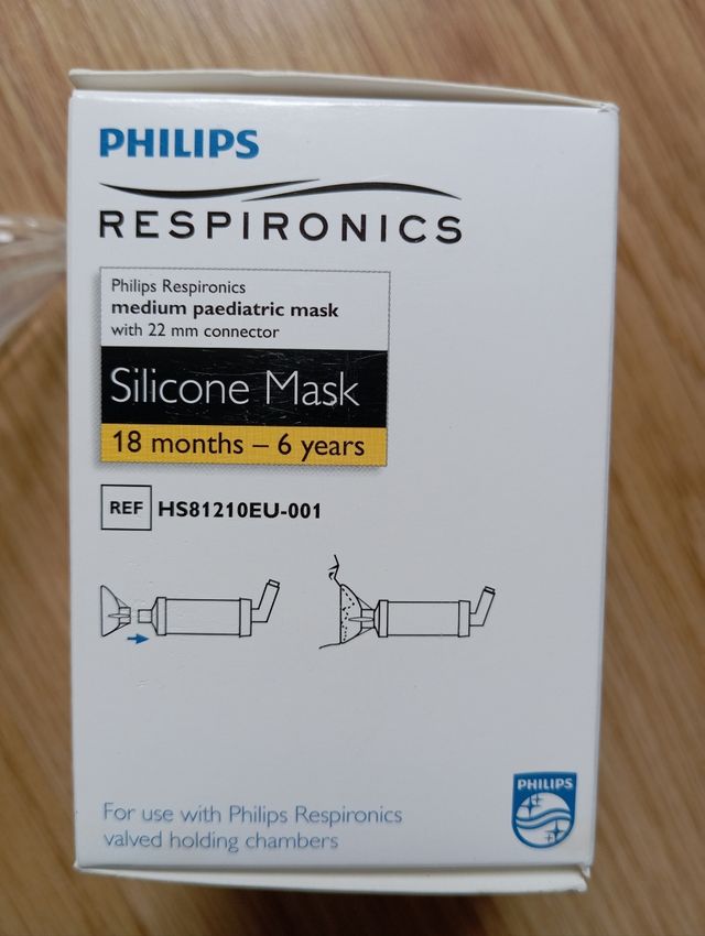 MASCARILLA SILICONA PEDIÁTRICA PHILIPS RESPIRATRON