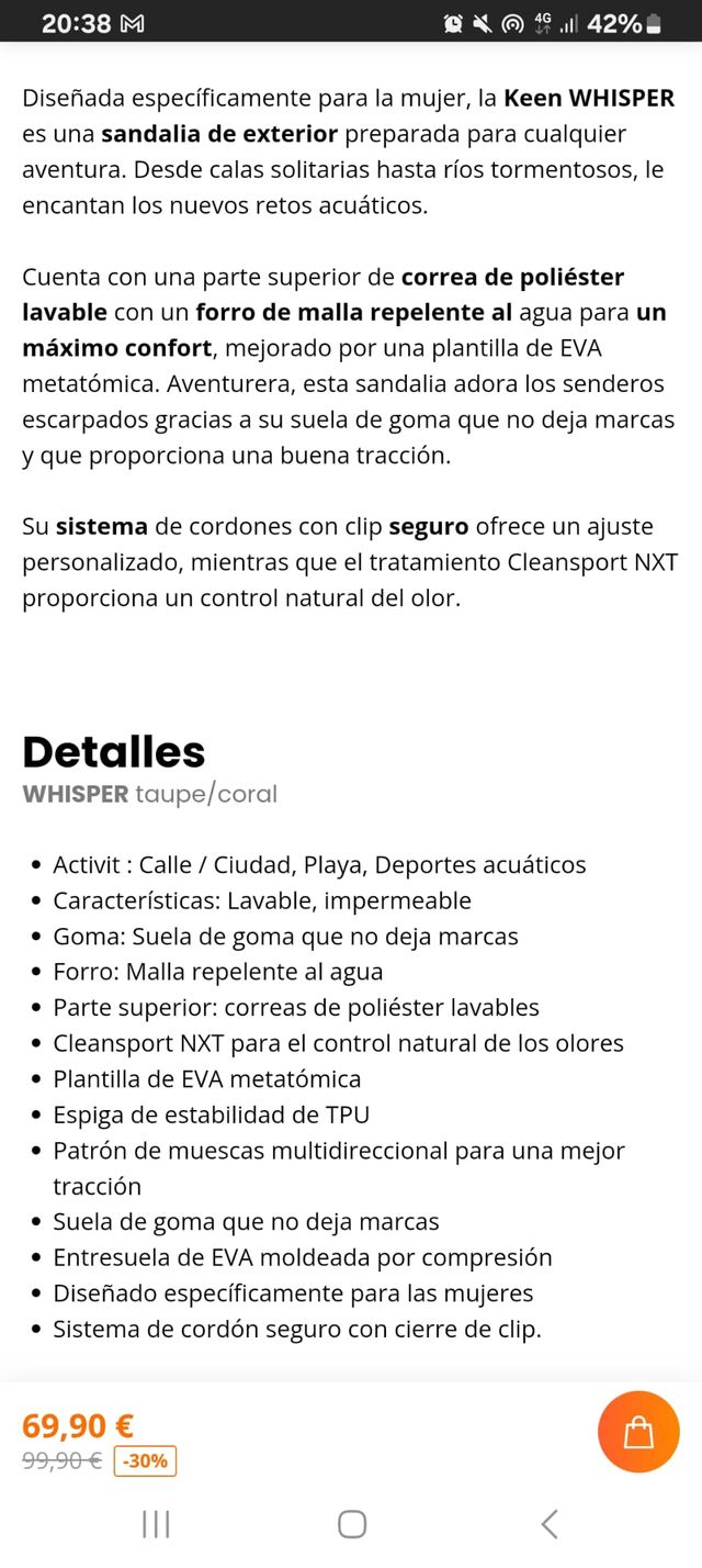 Sandalias Keen - Azul - Mujer