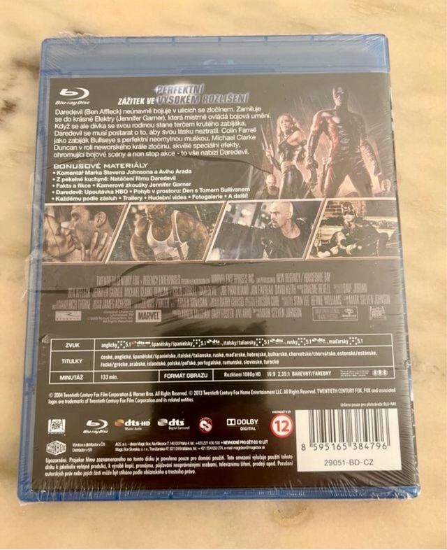 2 Discos, caja exterior carton, metal, dardevil