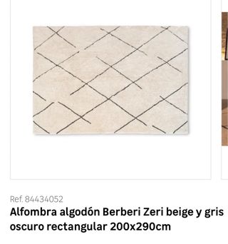 Tappeto Berberi in cotone 200x290cm o 200x145cm