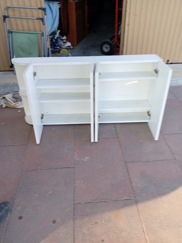 Muebles cocina blancos - 2 unidades