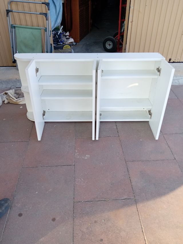 Muebles cocina blancos - 2 unidades