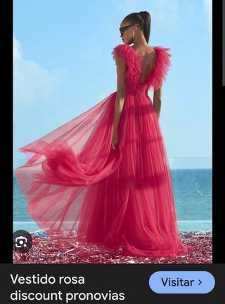 Vestido Tul Rosa - Fiesta
