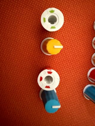 24PCS Knob Colorati in Gomma per Mixer 90°