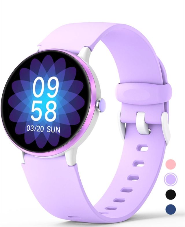 Reloj inteligente infantil morado