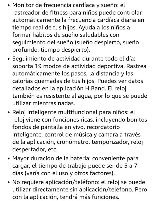 Reloj inteligente infantil morado