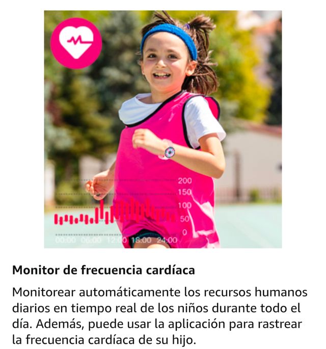 Reloj inteligente infantil morado