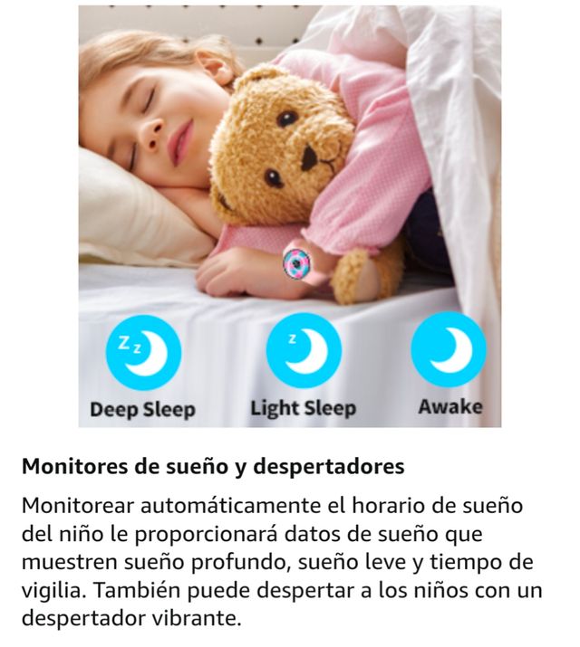 Reloj inteligente infantil morado