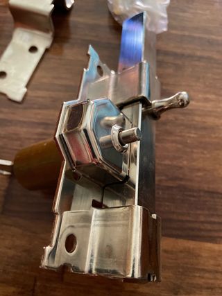 Cerradura seguridad puerta -  Cromado