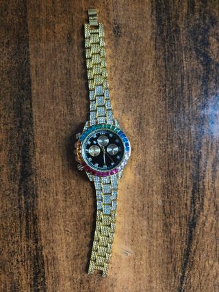 Reloj mujer | Bling Rainbow dorado