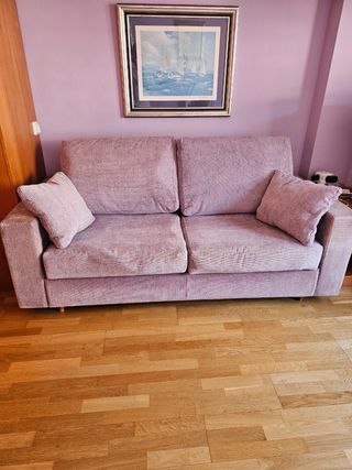 Sofá cama violeta - 2 plazas