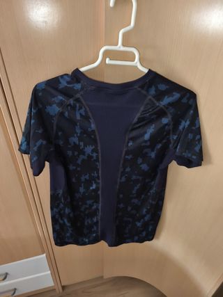Camiseta Domyos técnica - Azul/Negra