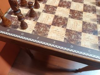 Scacchiera da tavolo in legno il re e 9 centimetri