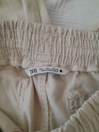 Pantalones beige - Largos