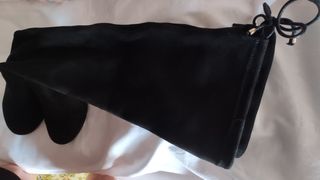 Botas altas negras de ante