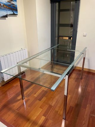 Mesa cristal moderna - Comedor