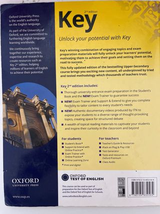 Key to Bachillerato 1. Student's Book. 2 Edition