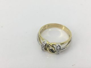 anillo oro 18k con piedra con diamante