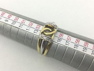 anillo oro 18k con piedra con diamante