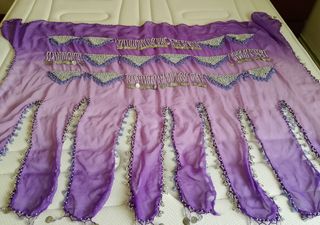 Falda danza del vientre morada