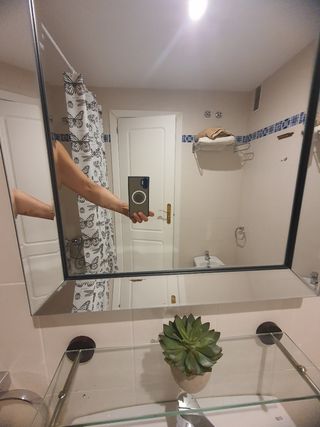 Espejo baño plateado - Moderno.