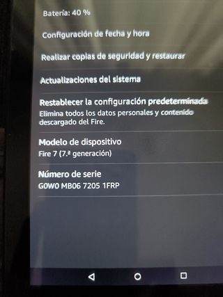 Tablet Amazon Fire - Negra