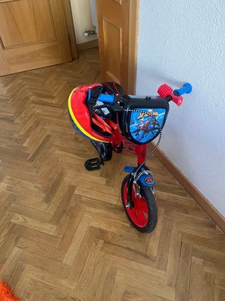 Bicicleta Spiderman niño